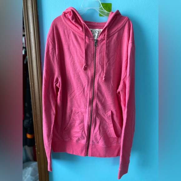 Pink Zip Up Hoodie - Picture 1 of 5